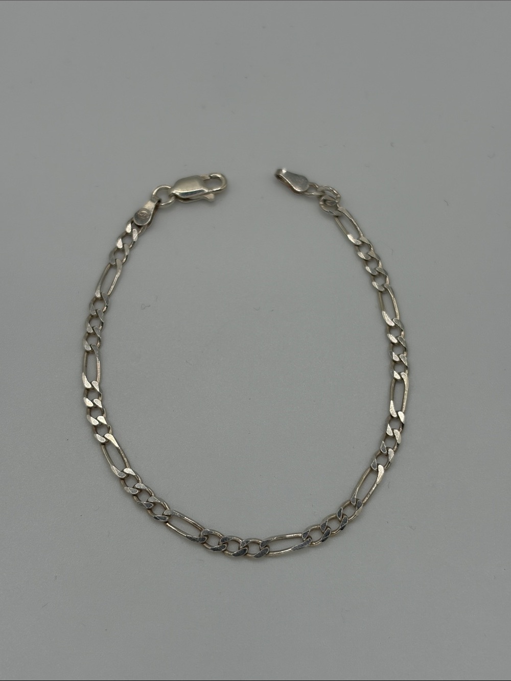 Women’s Sterling Silver 925 Figaro bracelet 6 1/2 inches